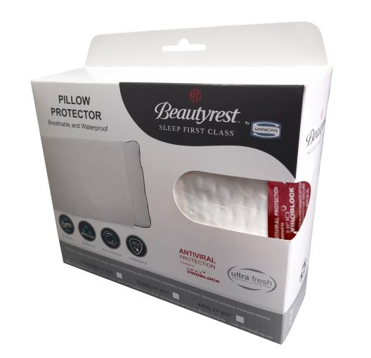 Protector de almohada – Fundas de almohada de mezcla de polialgodón –  Fundas de almohada resistentes al agua y al polvo – Protector de almohada  súper